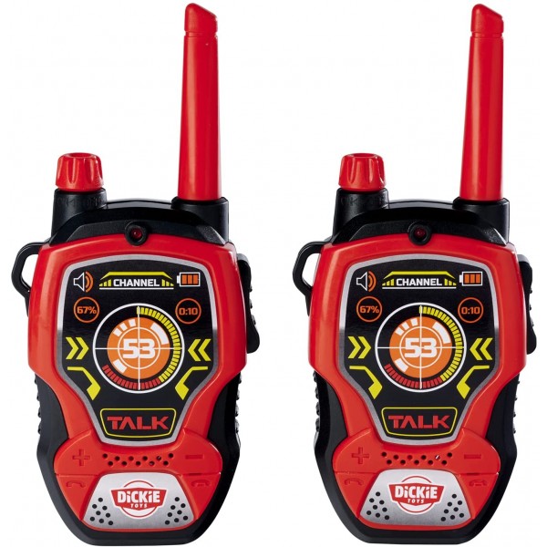 Walkie Talkie Dickie Toys by Simba Outdoor 100 mt Rosso Nero