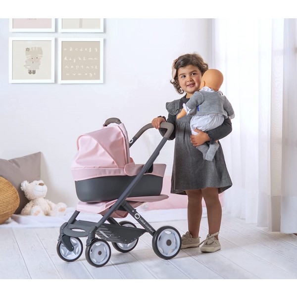 Passeggino e Carrozzina per Bambole Smoby B&eacute;b&eacute; Confort 3 in 1 Rosa