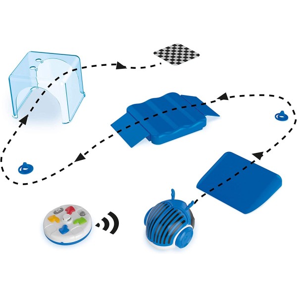 Robot Telecomandato Clementoni Racing Bugs Scarabeo Blu