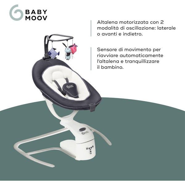 Babymoov Swoon Motion Altalena Bianco Grigio