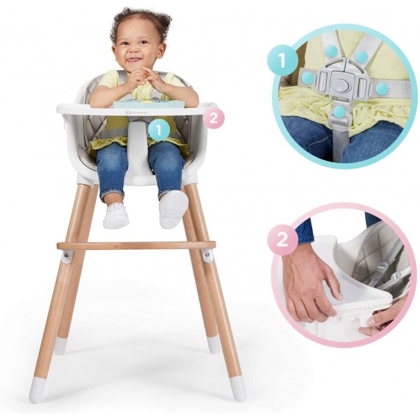 Seggiolone Pappa Kinderkraft Sienna Rosa