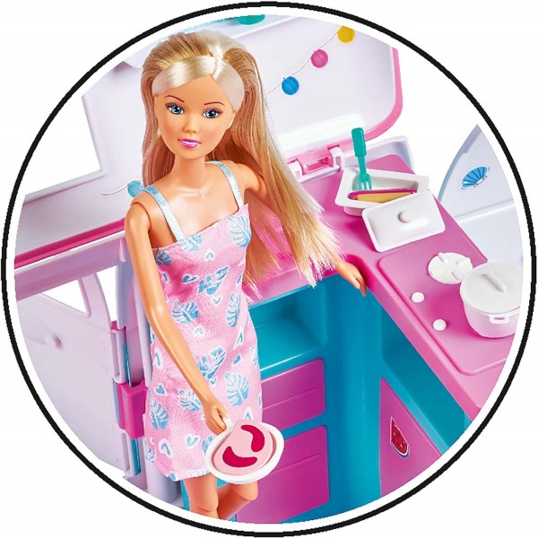 Playset Bambola Simba Steffi Love Camper Hawaii
