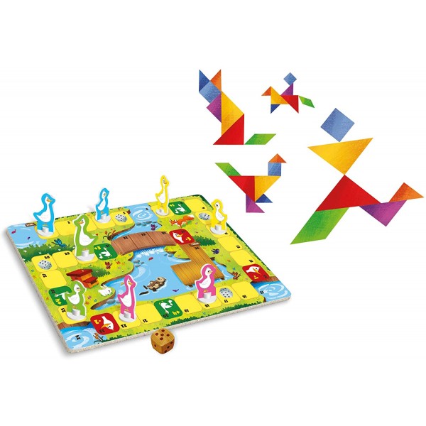 Gioco da Tavolo Clementoni Gioco dell'Oca + Tangram