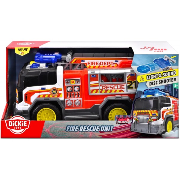 Dickie Toys Fire Rescue Unit 30 cm Camion dei pompieri