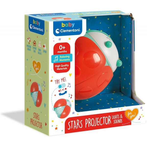 Proiettore Notturno Clementoni Stars Projector Coccinella