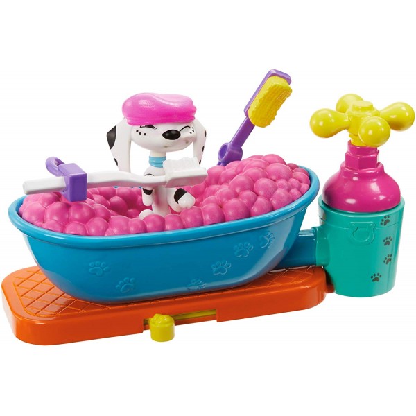 Playset Mattel Carica dei 101 Dalmatian Street Bagnetto con Bolle