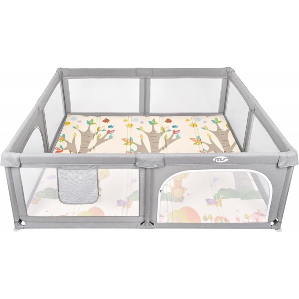 Box Recinto Innovaciones MS Parco Giochi XXL + Tappeto da Gioco 180 x 200 cm Giraffa Auto
