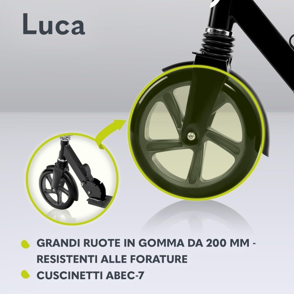 Lionelo Monopattino Luca Black Graphite