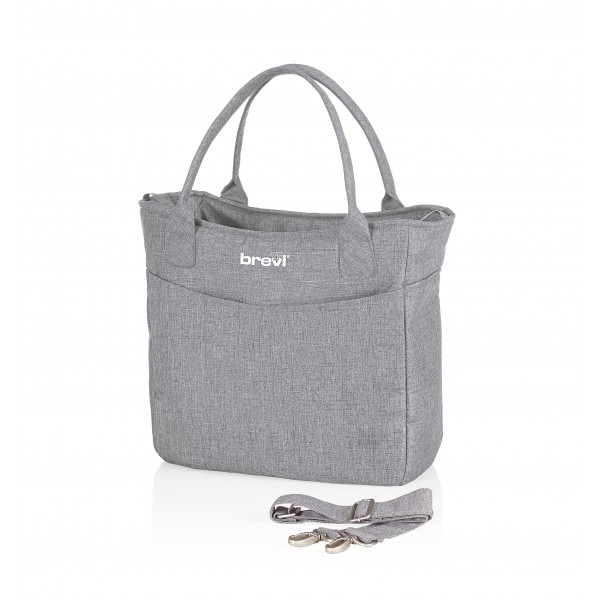 Trio Brevi Millestrade Orso Ricamo Grigio Melange
