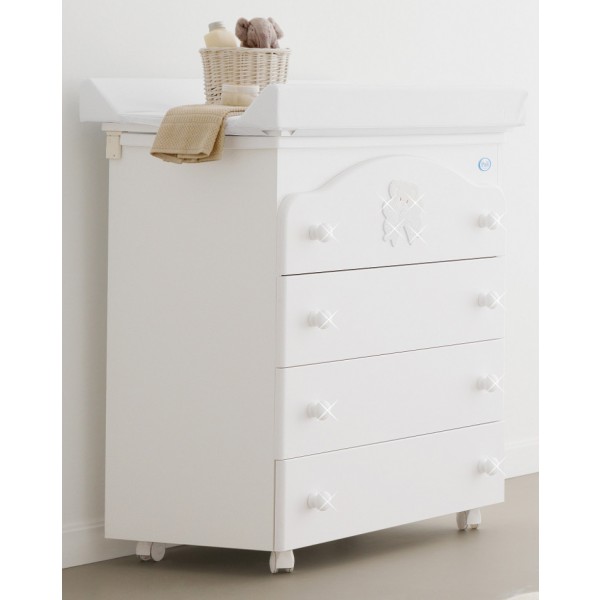 Lettino Pali Prestige Principe Bianco + Completo Piumone 3 pz Bianco