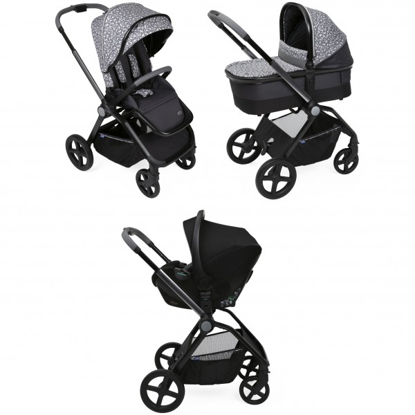 Chicco Trio Mysa Standard Glam Dew Re_Lux con Kory Essential i-Size + Cushy Hug Posturale