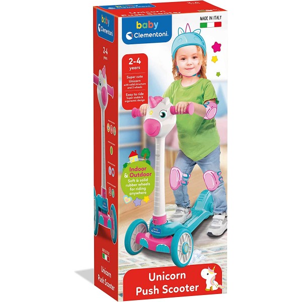 Monopattino Clementoni Baby Unicorn Push Scooter