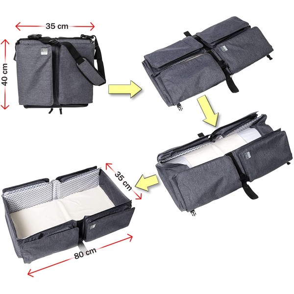 Borsa Fasciatoio Doomoo Baby Travel Grey 