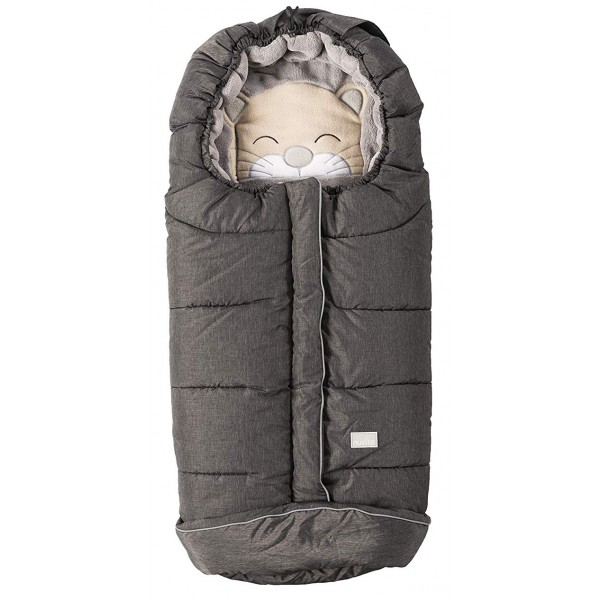 Sacco per Passeggino Nuvita Junior Cuccioli Melange Black Gray Cat 