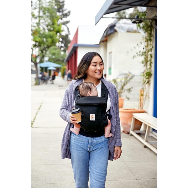 Ergobaby Marsupio Adapt Cotone SoftTouch Onyx Black