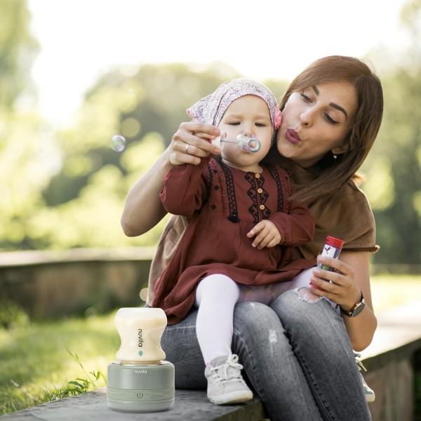 Nuvita Warm70 Scaldabiberon Portatile Senza Fili 70&deg;C &ndash; Ricaricabile USB