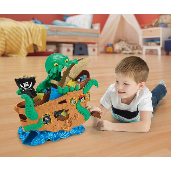 Nave dei Pirati Fisher Price Trenino Thomas Sea Monster