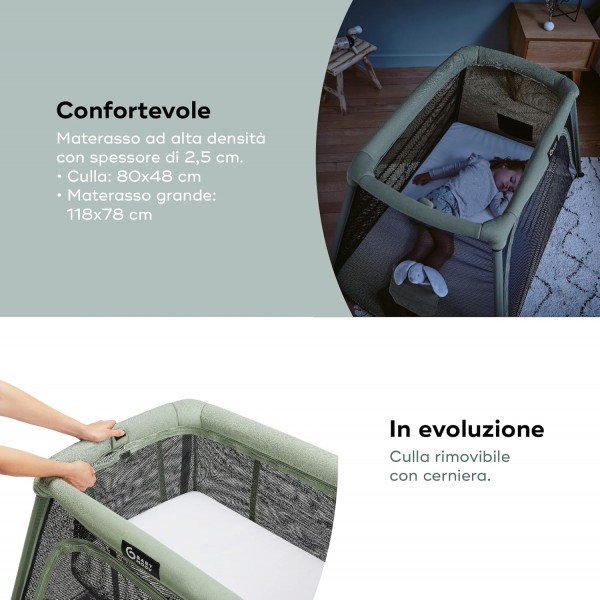 Babymoov Lettino Moov and Comfy 3 in 1- Ideale dalla nascita fino a 4 anni 