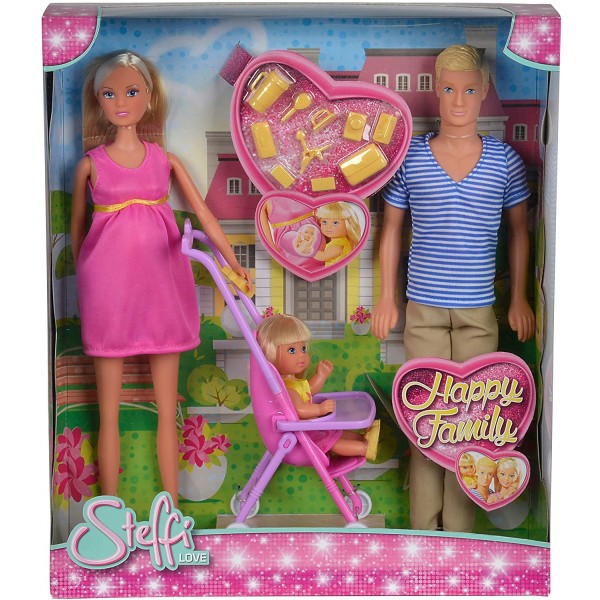 Set Bambole Simba Steffi Love Happy Family