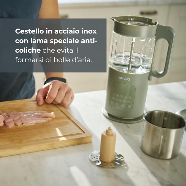 Nuvita Chef  Cuocipappa multifunzione 7 in 1 Magic Pappa con Ricettario 