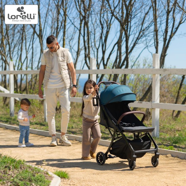 Lorelli Passeggino leggero Minori Grey Jasper con Coprigambe fino a 22 kg