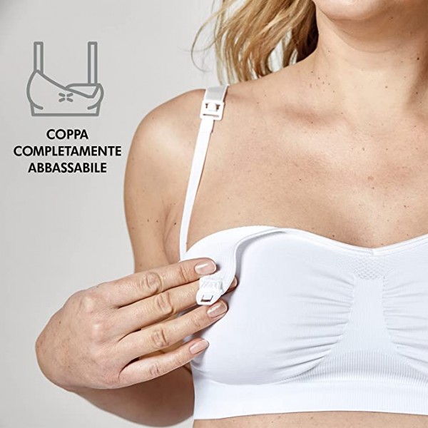 Reggiseno per Gravidanza e Allattamento Medela Keep Cool Bianco Taglia XL