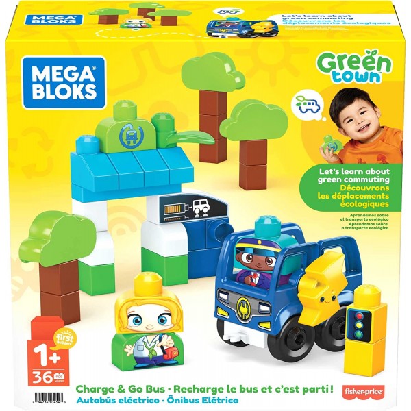 Costruzioni Mega Bloks Green Town Bus Ecologico Amici Bio