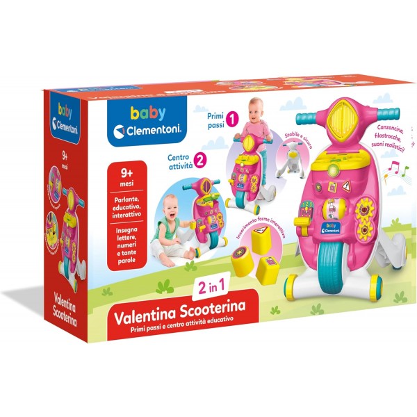 Primi Passi Clementoni Valentina Scooterina 2 In 1