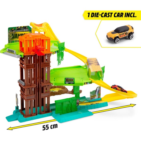 Dickie Toys - Jungle Garage con Auto in Metallo