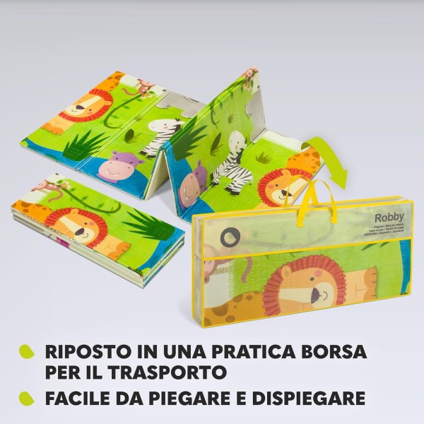 Lionelo Robby tappetino gioco educativo 200x180cm