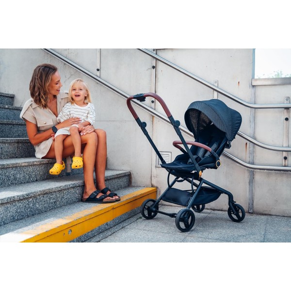Passeggino MoMi Adelle Nero Oro