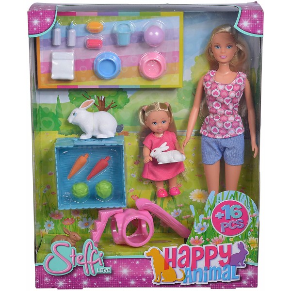 Bambola Simba Steffi Love Happy Animal Rabbit