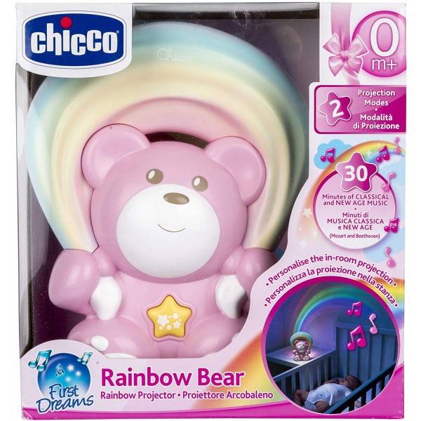 Proiettore Musicale Chicco Orsetto Arcobaleno Rosa