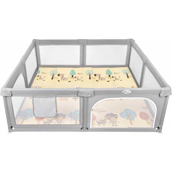 Box Recinto Innovaciones MS Parco Giochi XXL + Tappeto da Gioco 180 x 200 cm Giraffa Scooter