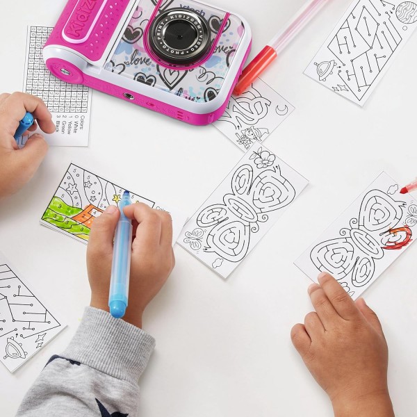VTech Kidizoom Printcam Rosa-Macchina Fotografica per Bambin