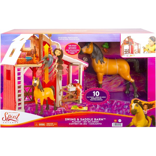 Playset Mattel Spirit Untamed Swing & Saddle Barn