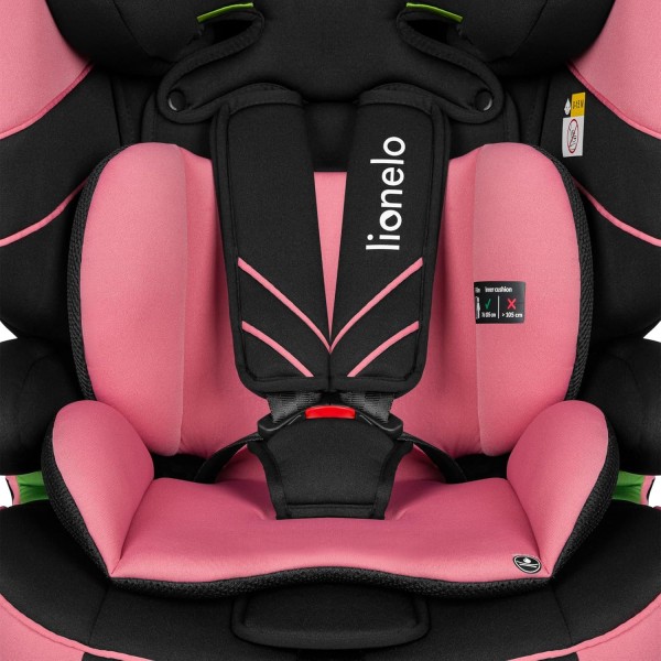 LIONELO LEVI ONE I-SIZE Seggiolino auto 76-150 cm Pink Rose