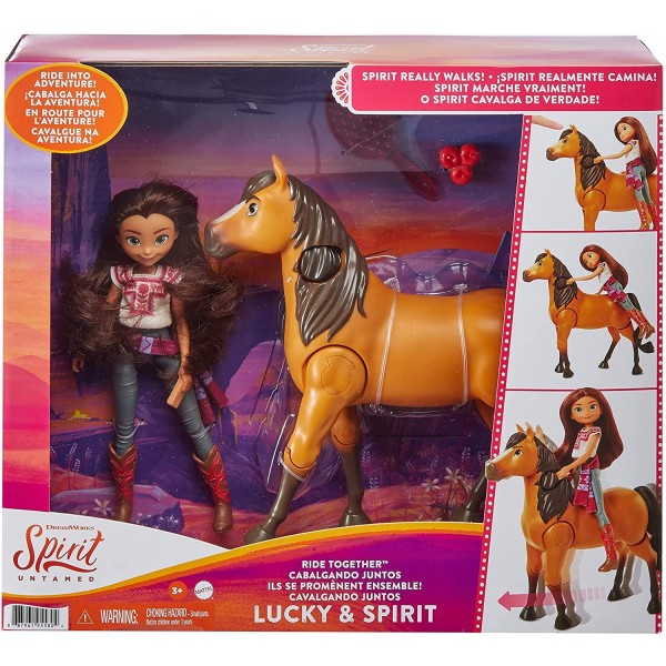 Bambola Mattel Spirit all'Avventura con Lucky e Spirit
