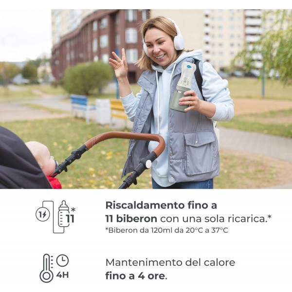 Scaldabiberon Nuvita Warm'n'Mix Portatile Universale