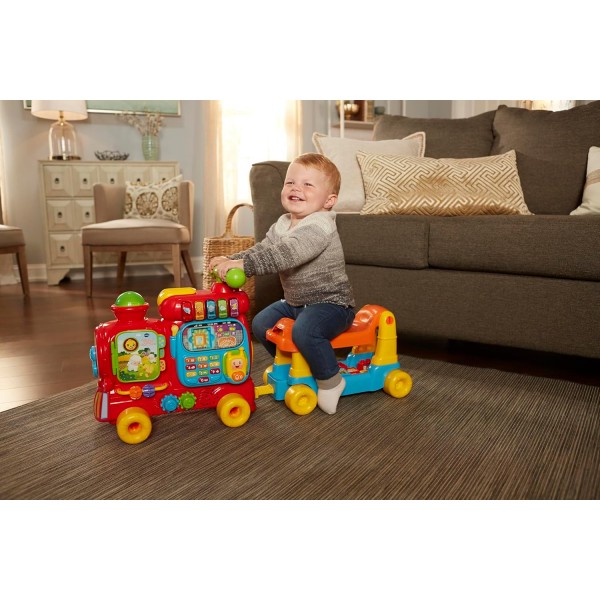 VTech Edo Maxi Treno Cavalcabile e Giocattolo Multiattività 7 in 1-Lingua Italiana,12-36 Mesi 