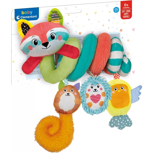 Spirale per Passeggino Clementoni Soft Spiral Happy Animals 
