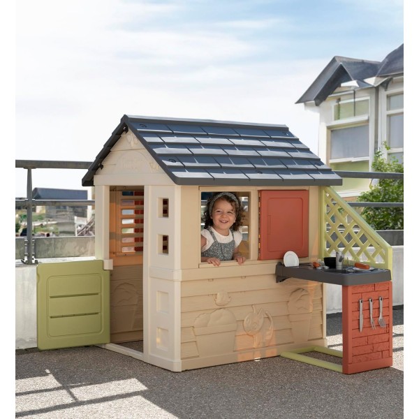 Smoby - Life Casetta Natura con cucina
