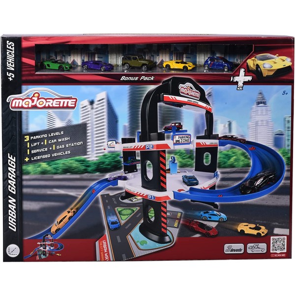 Pista Majorette by Simba Urban Garage + 5 Macchinine