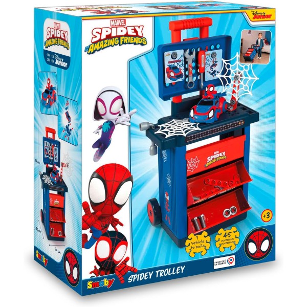 Carrello da Banco Lavoro Smoby Marvel Disney Spidey Trolley