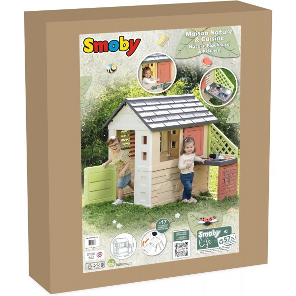 Smoby - Life Casetta Natura con cucina