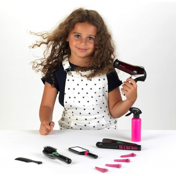 Mega Set per Acconciare i Capelli Theo Klein Braun Satin Hair 7