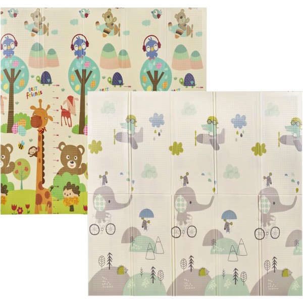 Box Recinto Innovaciones MS Parco Giochi XXL + Tappeto da Gioco 180 x 200 cm Elefante
