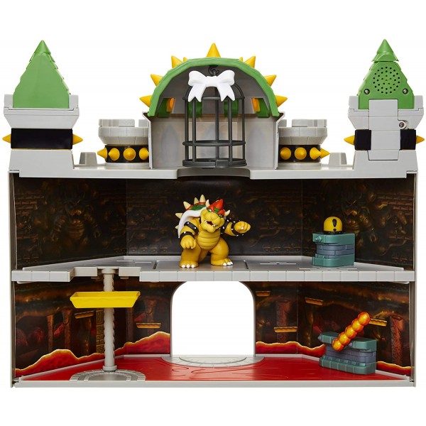 Set Personaggi Nintendo Castello di Bowser 16 pz