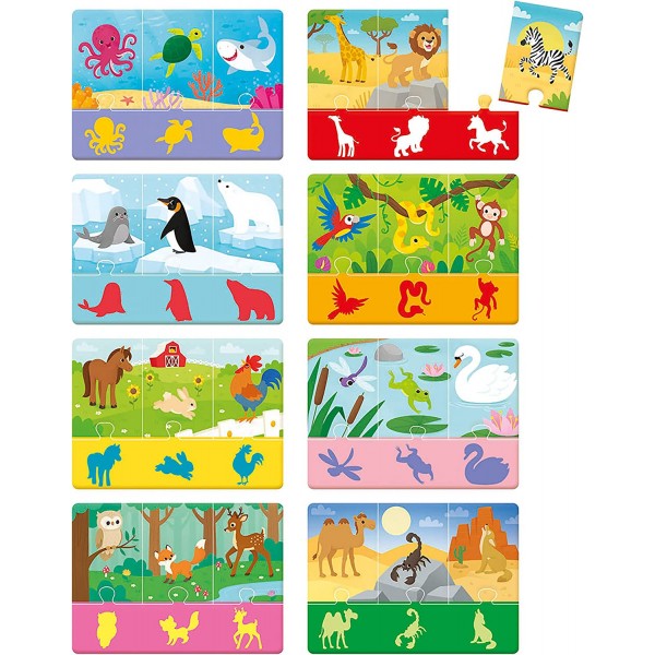 Gioco da Tavolo Educativo Clementoni Sapientino Baby Montessori Animali e Sagome