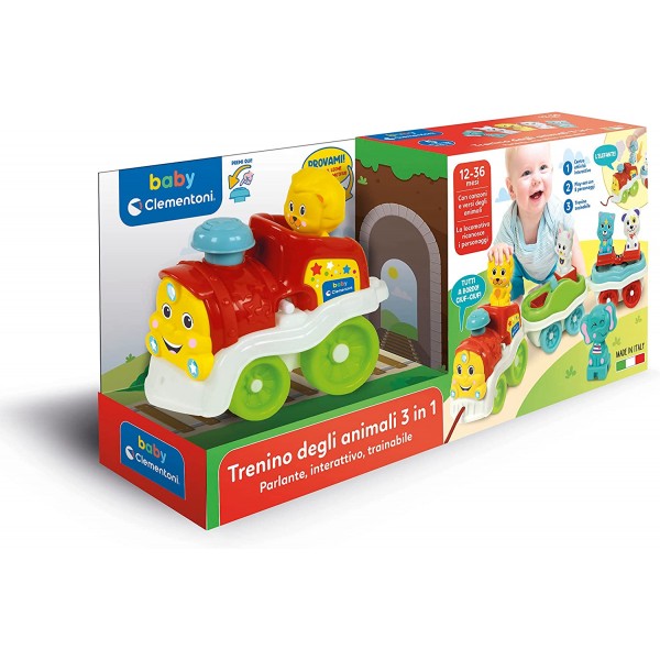 Gioco Clementoni Baby Trenino degli Animali 3 in 1